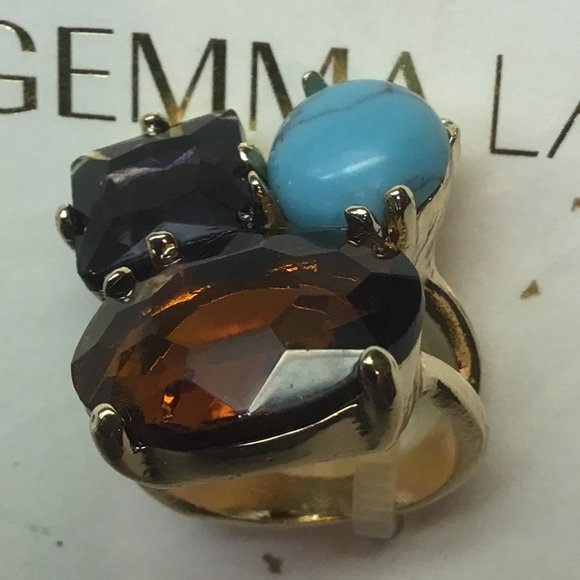 Gemma Layne New Turquoise, Purple, and Lavender Ring - Picture 2 of 2